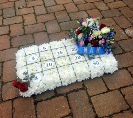 Bingo Card Funeral Tribut